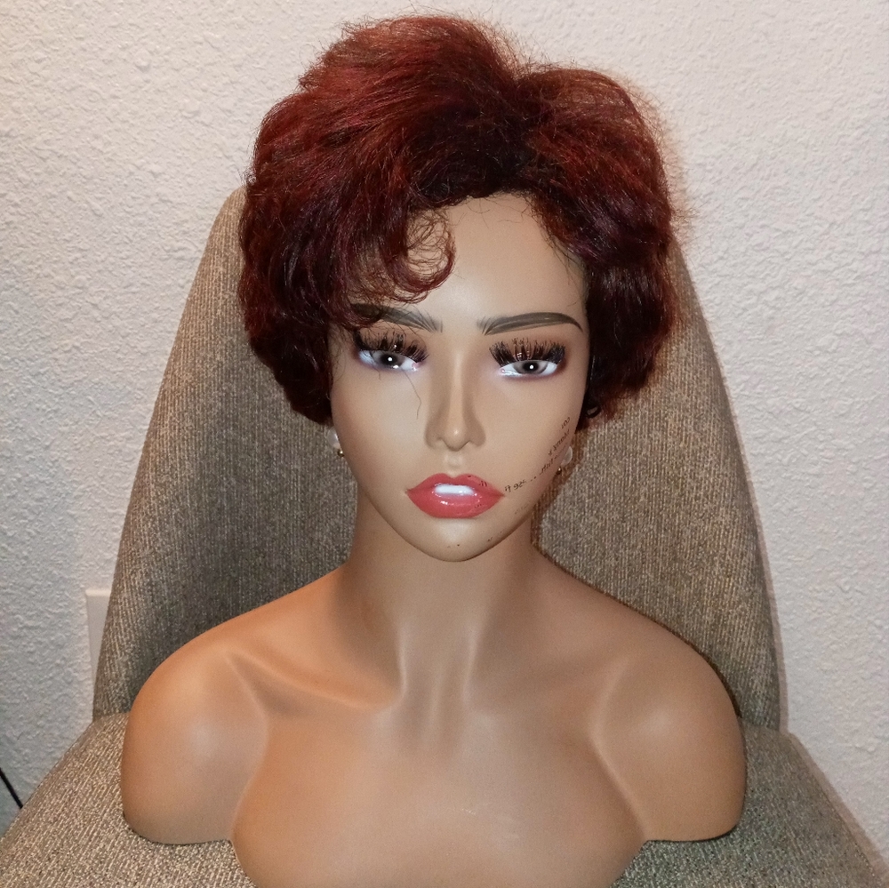 Ruby ♦️ | Reddish Brown Synthetic Short Bob Style Wig